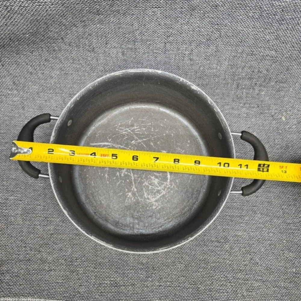 4pc‎ Saucepan Set Nesting Non-Stick Honeycomb Black Good 6-8in Pots